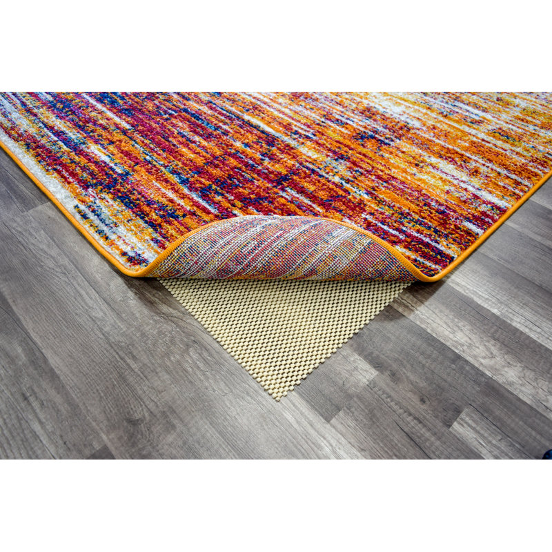 Tapis doré à motif abstrait Alvey, Rectangle 5 pi x 7 pi