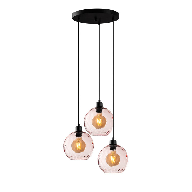 Sheen Chandelier, Pink, Black