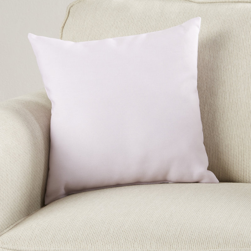 Solid Reversible Throw Pillow, 18" H x 18" W, Shell