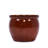 Orange Glossy Ceramic Flowerpot Of 3, Modern Planter For Patio, Garden, Indoor Settings, Frost - And With Built In Drainage Feature Ideal Windowsills, Featuring All Weather Resistance Plant Growth