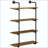 Rack Industrial Pipe Shelves Floating Wall Mounted Bookshelf, Metal Frame Display Rack