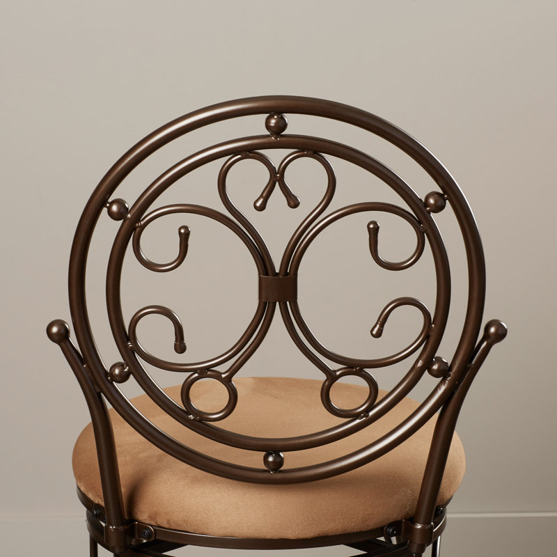 Gatsby Oversized Big and Tall Swivel Stool Counter/Bar Stool, Counter Stool (24.5" Seat Height)