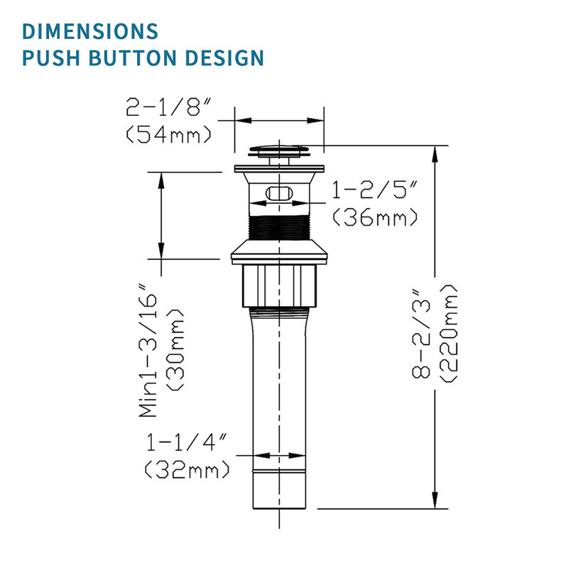 Pop-Up Drain Stainless Steel With Overflow Anti-Clogging For Vessel Sink Lavatory Vanity Sink Drain With Strainer Basket
