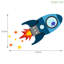 Flying Rocket Wall Stickers-369720979-369720980