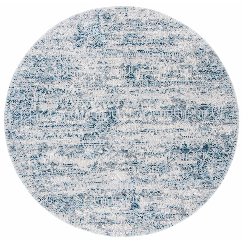 Daisetta Performance Oriental Rug, Round 6'7"