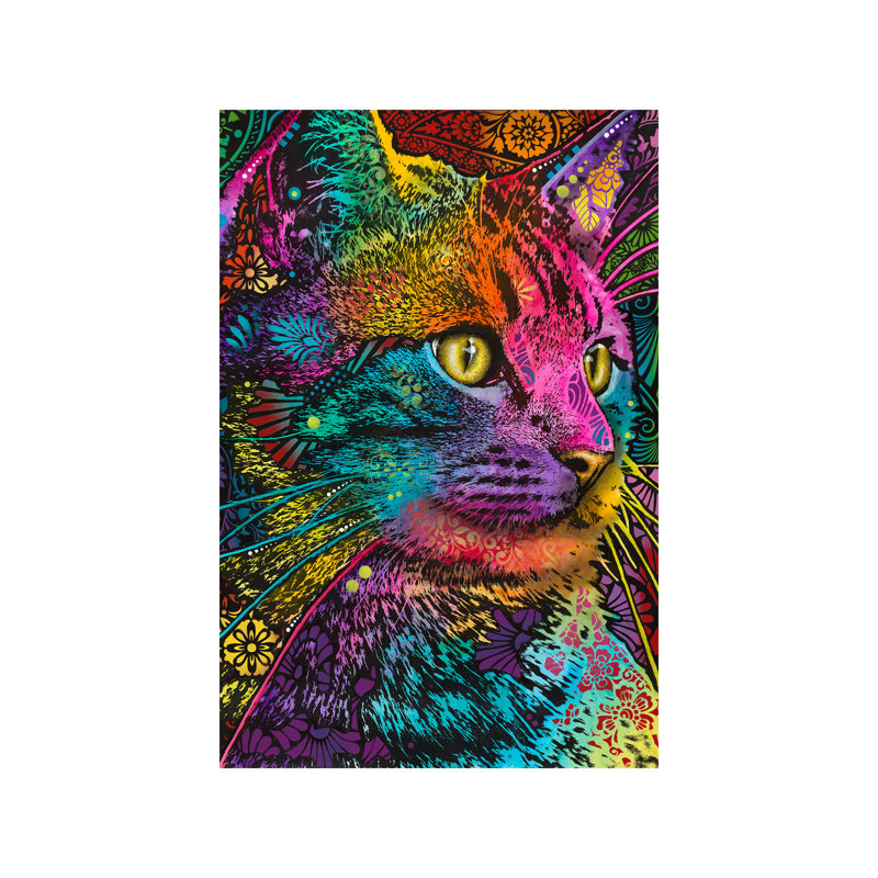 Felis by Dean Russo - Painting on Canvas, No Frame, 66.04 cm H x 45.72 cm W x 3.175 cm D
