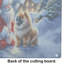 Planche à découper en verre Chow Chow and Santa Claus