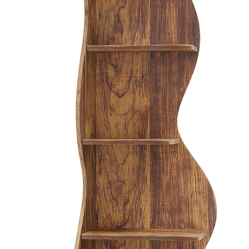 Arhab Corner Bookcase, Walnut