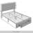 Gouker Corduroy Tufted Upholstered Storage Platform Bed-1922448077-1922448075
