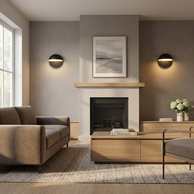 Axel 7 Sconce, Burnished Brass