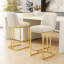 Ensemble de 2 chaises de bar de style moderne avec une conception simple, des tabourets hauts confortables au design créatif et des chaises de salle à manger flexibles