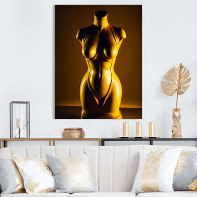 " Stylish Golden Dress Mannequin II "