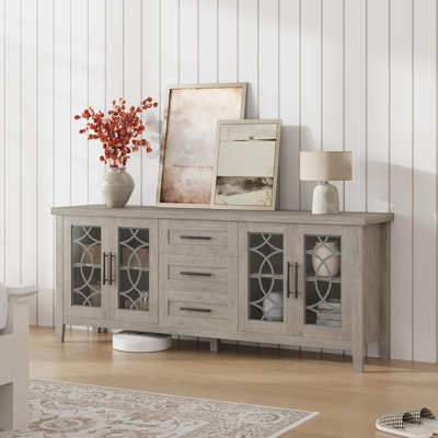 TV Stands, Entertainment Center, Television Stands, TV Console Table, Retro TV Table for Living Room Bedroom,Entertainment Center with Storage Drawers by 17 Stories