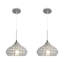 Allyonna - Light Silver Dome Pendant