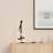 Sculptural Curve 12W LED Table Lamp 16" - 3000K Warm White - Touch Dimming in Matte Black