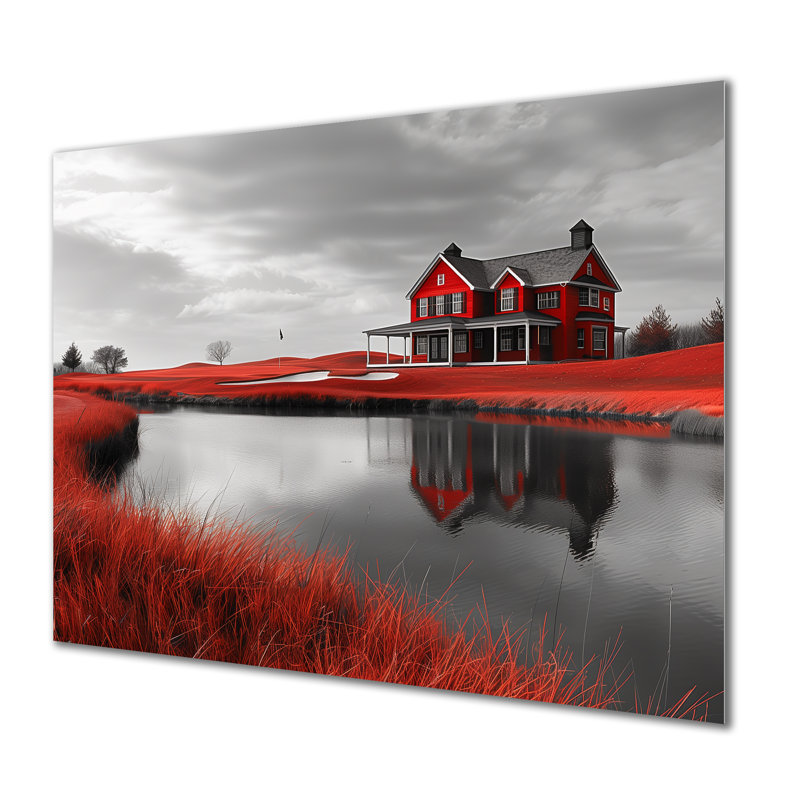 Heatherton - impression d'art mural de grange, Métal métal, 30" H x 40" W