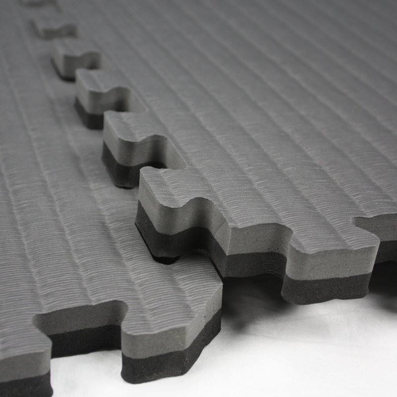 Carreaux de mousse 1/2 po Tatami Gym, Noir / Gris