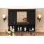 Armoire à pharmacie murale 35 po x 28 po, armoire de salle de bain moderne avec miroir, armoire à miroir avec tablettes ouvertes-242636922