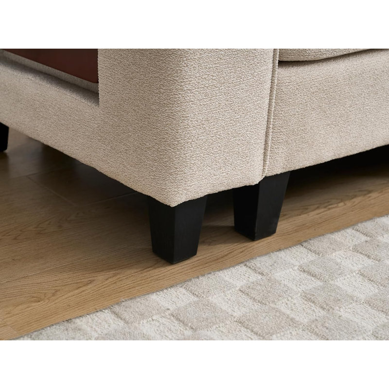 Modular Sectional Couch With Foldable Side Table/USB Port For Apartment