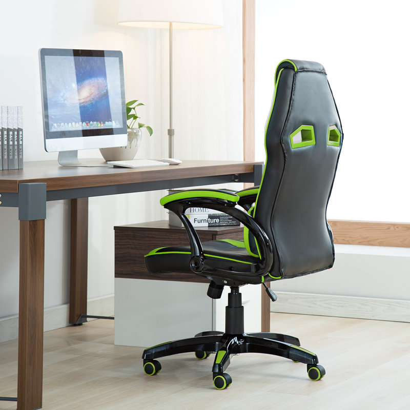 Office Chair, Black/Green