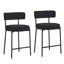 Tabouret 34,25 "H 34,25" avec dossier courbé-2016141506
