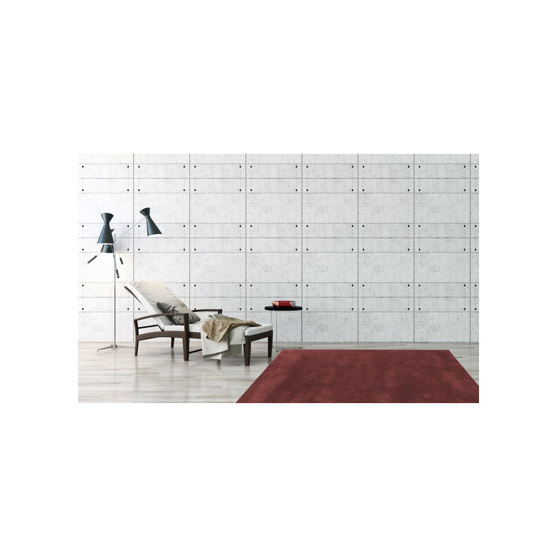 Ground Control Area Rug in Maroon, Rectangle 2' x 3'