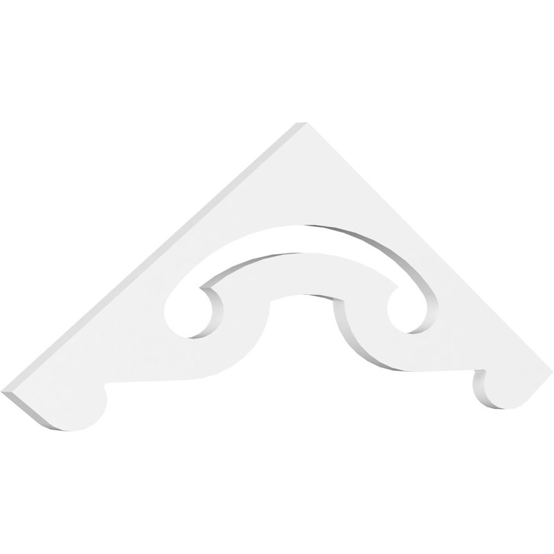 Pignon en PVC de qualité architecturale Northwest (4/12), H 12 po x l 72 po x P 1 po