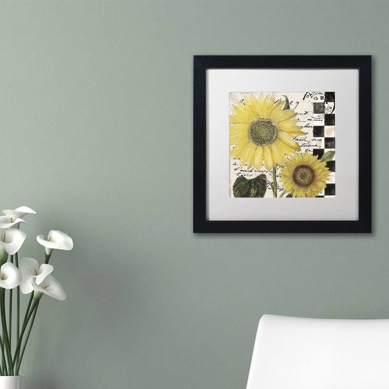 «Jadaya Late Summer I» par Color Bakery, impression encadrée, Blanc, H 16 po x l 16 po x P 0,5 po, Cadre noir