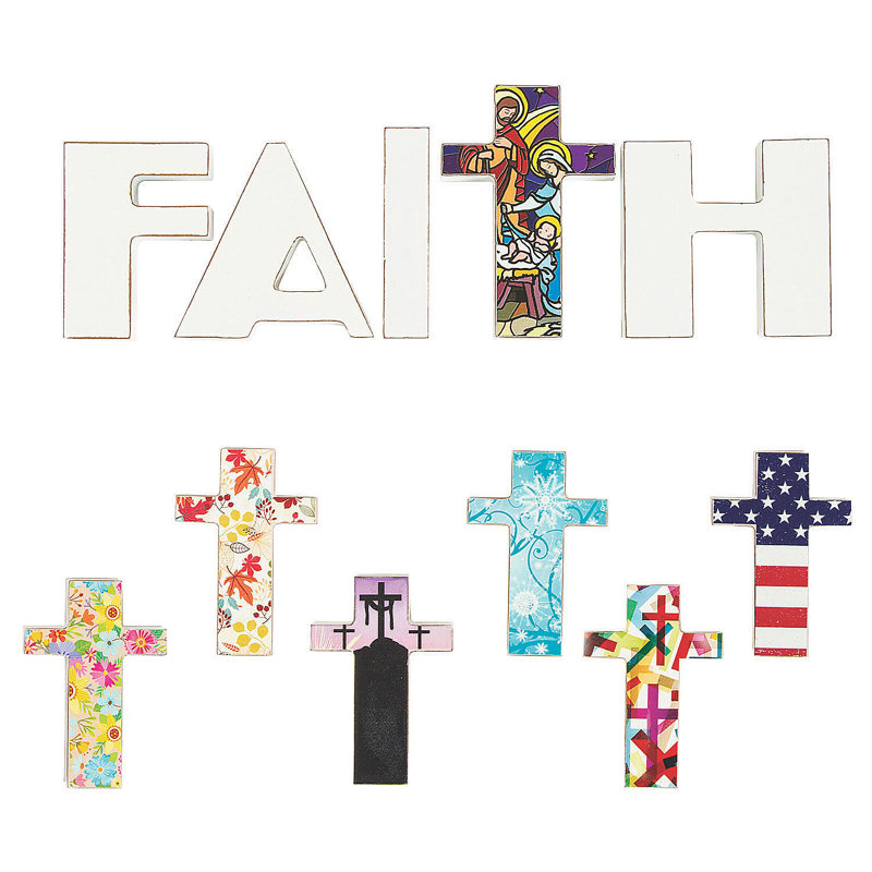 Ensemble de blocs de lettres 8 pièces Bilyou Faith