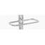 Tabouret réglable transparent et chromé avec pivot