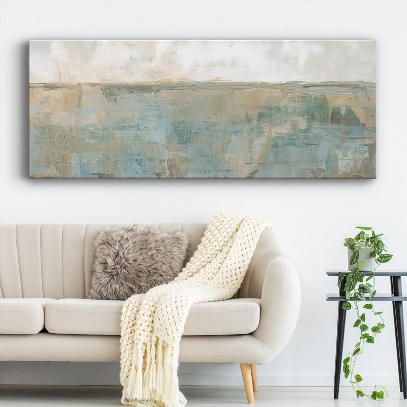 Distant Fields - Wrapped Canvas Print, 24" H x 60" W x 1.5" D