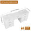 Meuble-lavabo 72 po autoportant en contreplaqué blanc brillant, lavabo en résine, 1 armoire d'appoint, meuble-lavabo moderne avec tiroirs à fermeture douce, unité