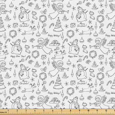 Aitlin Doodle Christmas Rudolph Fabric