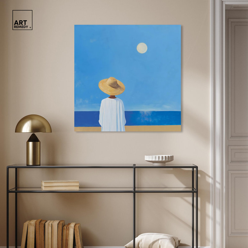 «Beachside Dreamer» par Art Remedy, Toile tendue, H 30 po x l 30 po x P 1,5 po
