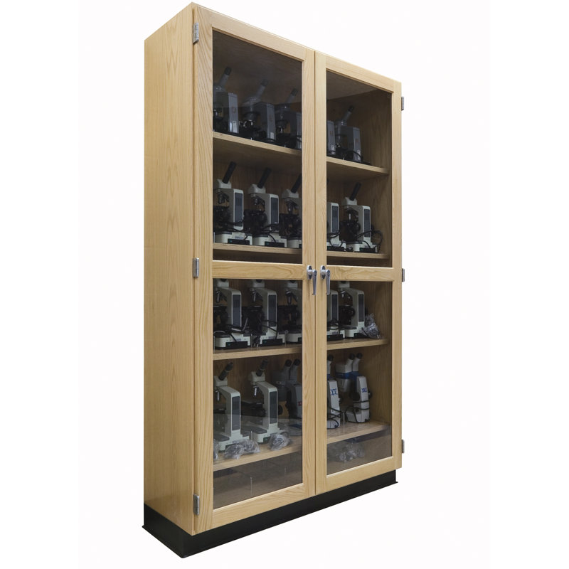 8 Compartment Manufactured Wood Classroom Cabinet, 84" x 36" x 16"