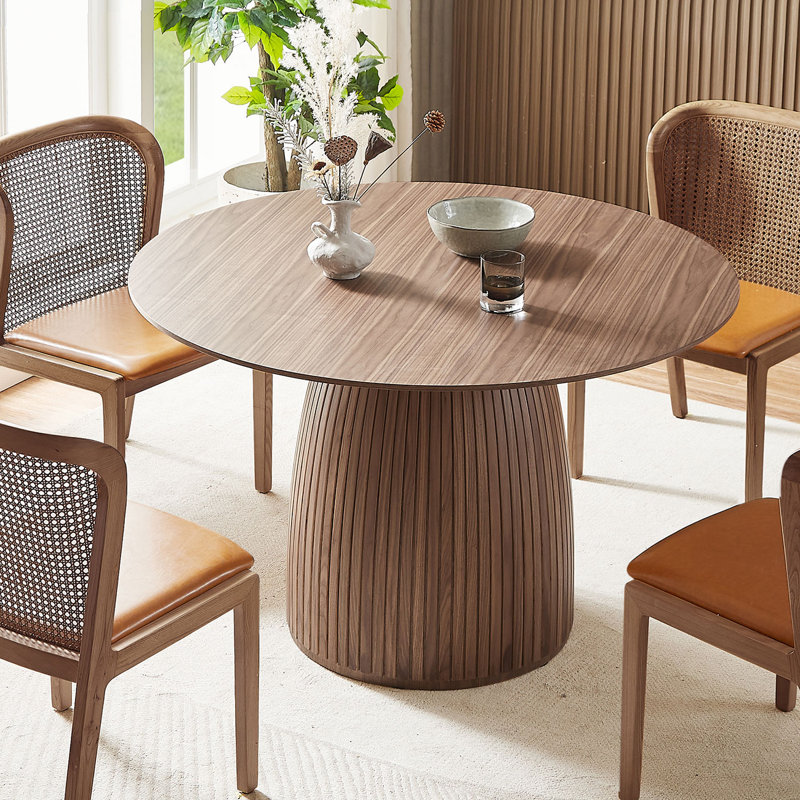 47.24" MDF Dining Table, Walnut