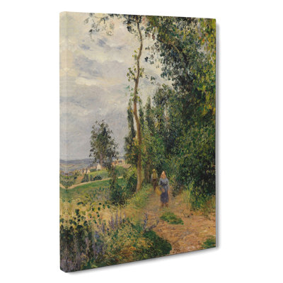 Landscape In Pontoise by Camille Pissarro - Wrapped Canvas Painting