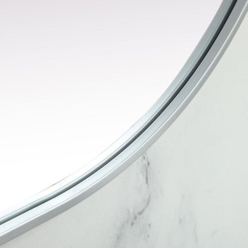 Miroir mural Elington, 60 po x 24 po , Argent