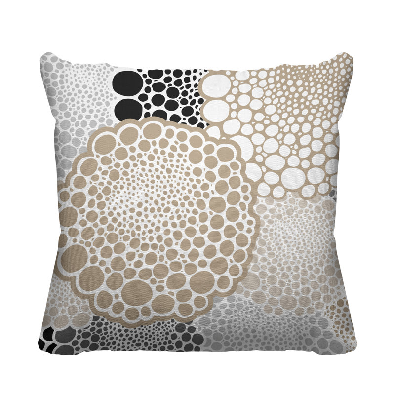 Coussin Bryony, L 19 po x H 19 po, Beige