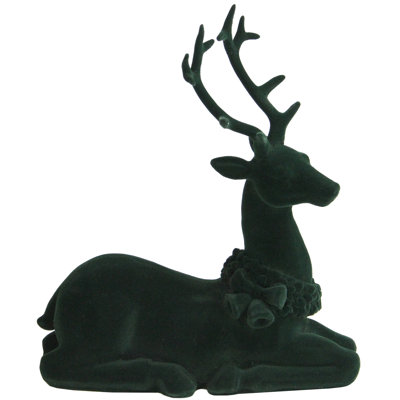 Figurine de Noël renne vert 10 "