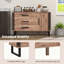Buffet vintage avec 3 tiroirs, 1 porte, 1 tablette réglable Millwood Pines