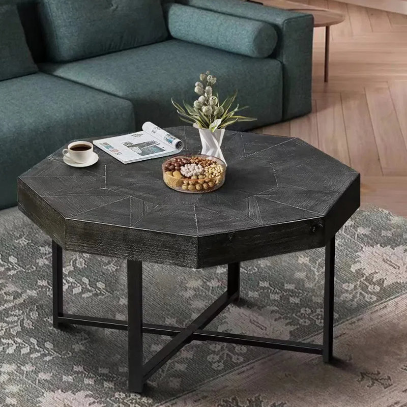 Plateau de table en bois 30 po, Noir antique