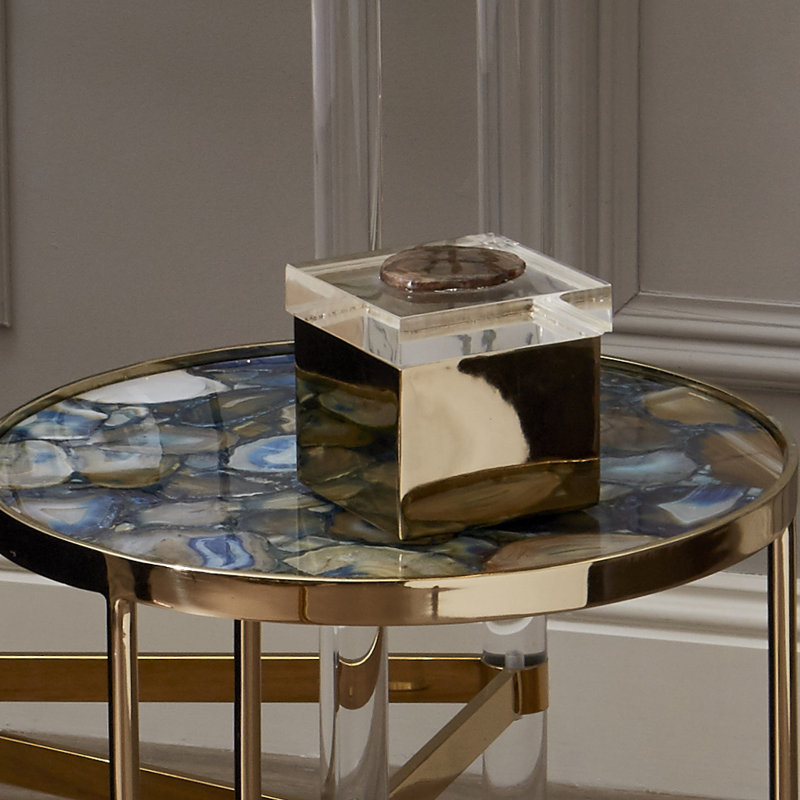 Cork Metal Decorative Box