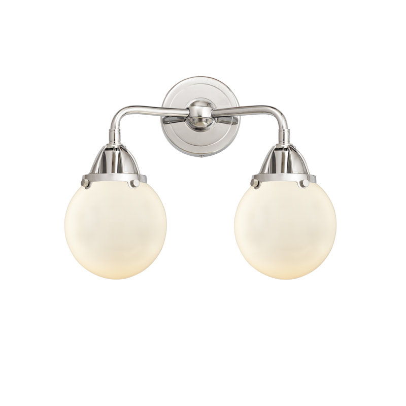 Shauna 2 - Light Vanity Light, Matte White, LED, Polished Chrome