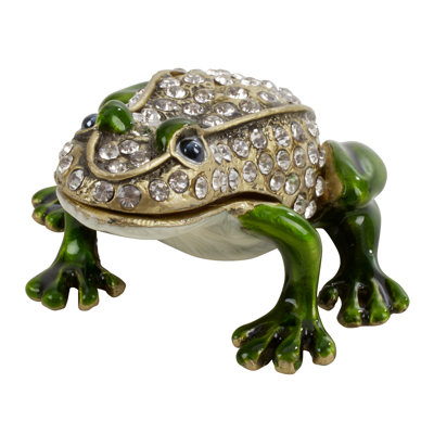 Boîte à bijoux grenouille figurine