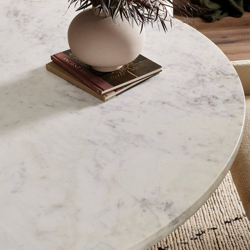 Mariah Round Marble Dining Table