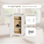 Armoires de buanderie murales KISART avec portes et tablettes, armoire à pharmacie en bois massif RTA, armoire à shaker blanche de 15 po x H 30 po x H 12 po, peu encombrante pour la cuisine, la salle de bain et le garage-120317689-120317690