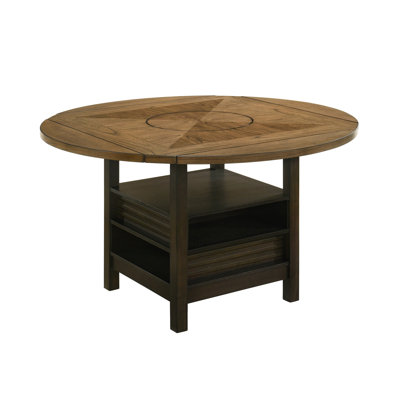 Oakly Brown Round/Square Counter Height Table