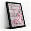 «Pink Roses and Butterfly» sur des planches de bois vieillies, art mural sur toile-133508651