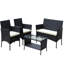 Ensemble de meubles de patio en rotin pour 4 pièces-553582352